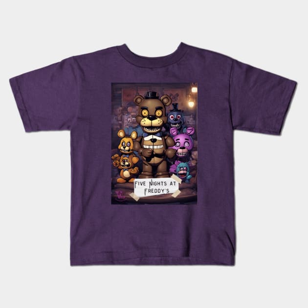 Five Night at Freddy's Kids T-Shirt by Viper Unconvetional Concept